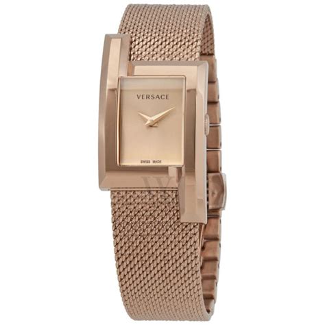 versace velu00619|Versace VELU00619 Women's Greca Icon Stainless Steel Mesh .